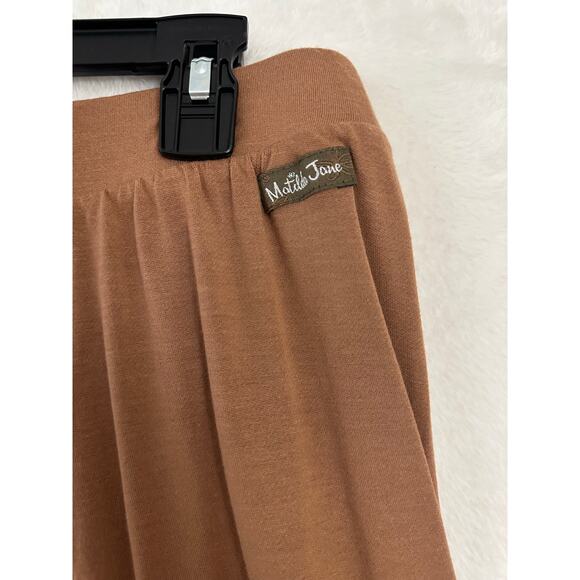 NWT Matilda Jane Brown Capri Flowy Pants M Boho Modal - Picture 4 of 7